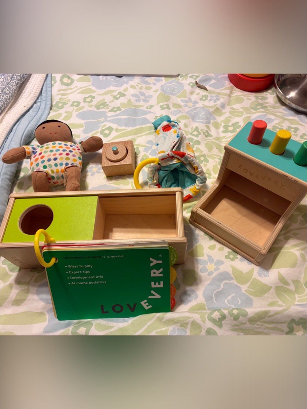 Lovevery Wooden Activity Play Set with Multicolor Accessories